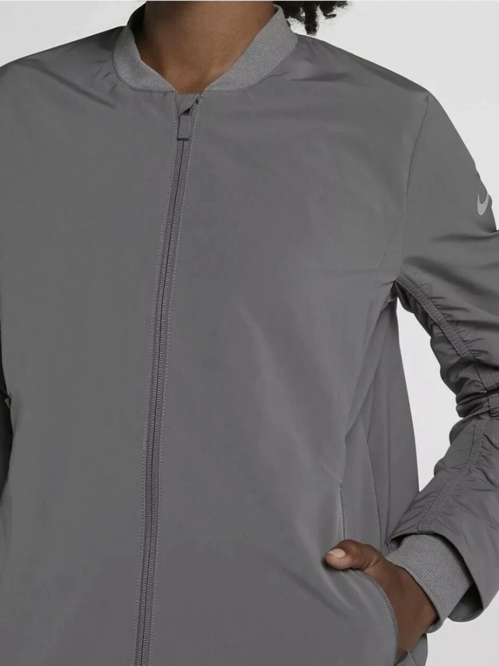 Nike Women's Shield Golf Bomber Jacket - Picture 4 of 11